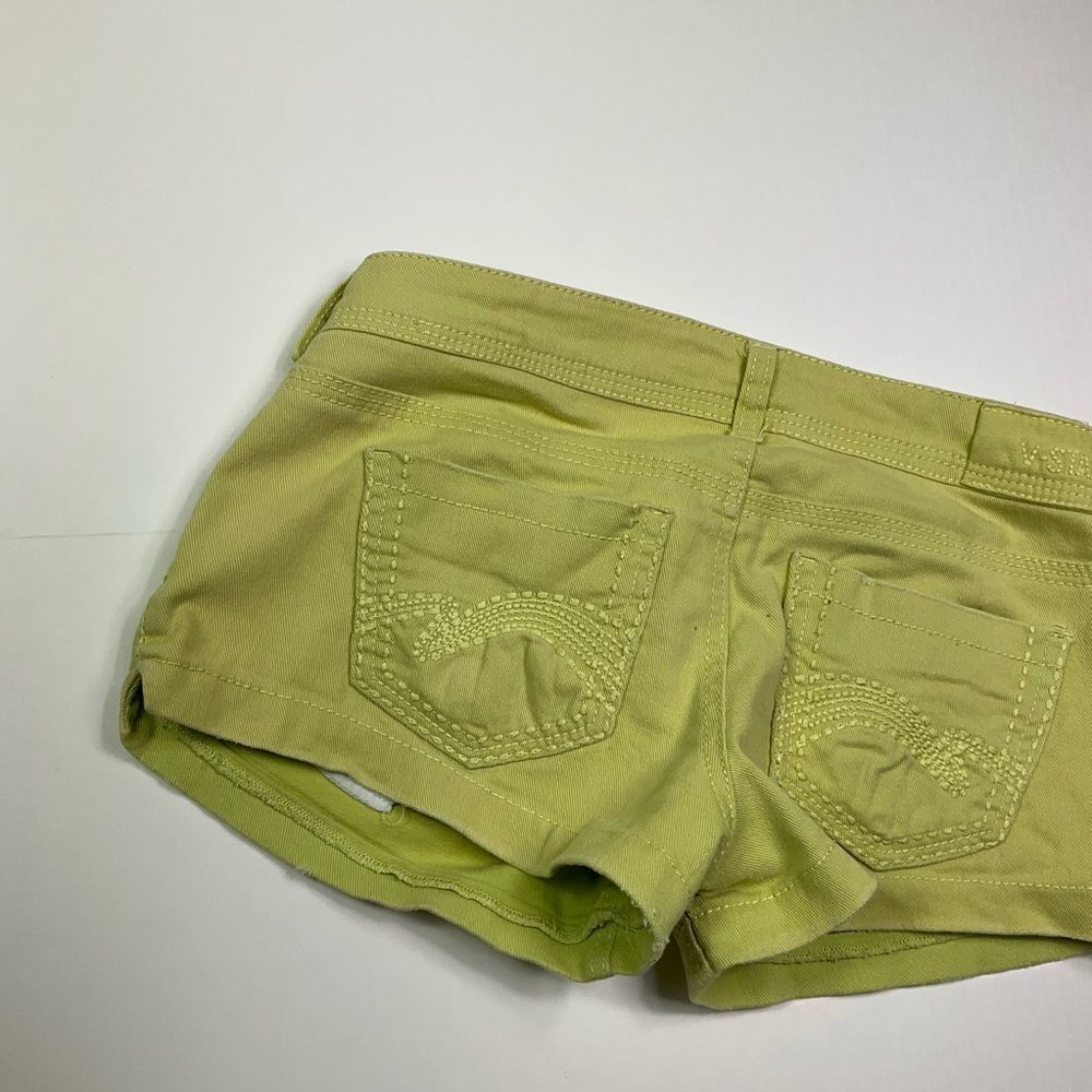 Lime Green Short Shorts Size 9 - Picture 4 of 7